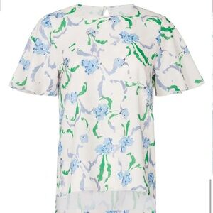Prabal Gurung Collective Brushstroke Floral Top